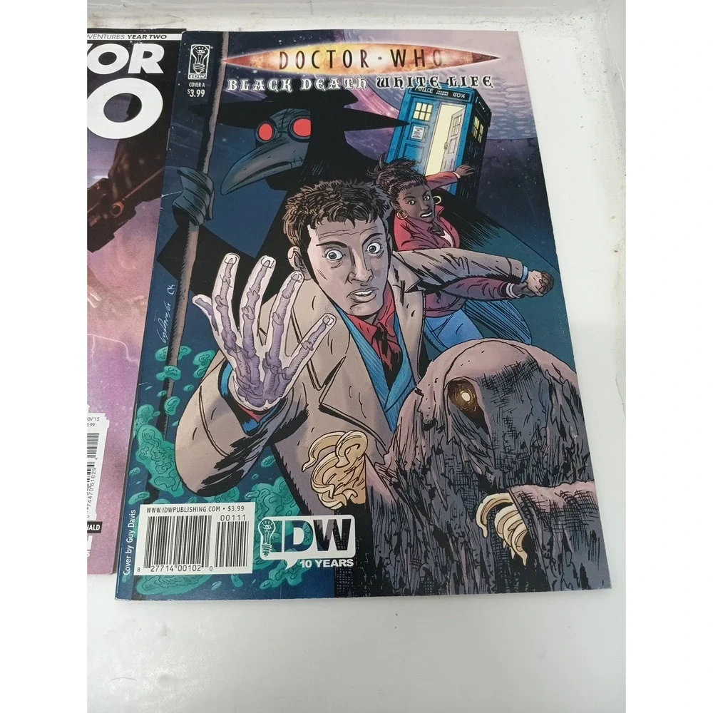 Doctor Who Comic Book Lot Of 3 The Time Machination, Black Death/White Life Etc